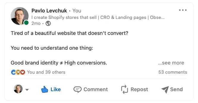 High-converting Website