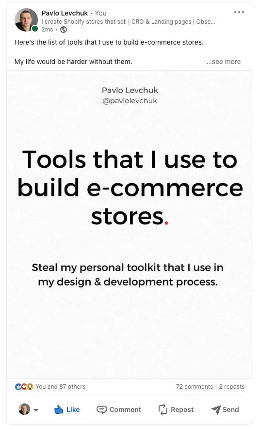 Tools for E-commerce Development