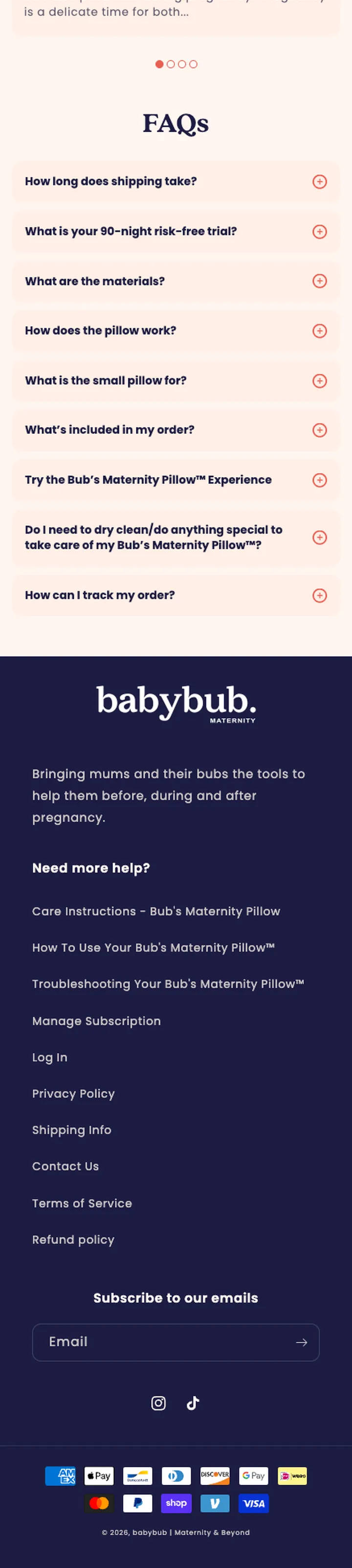 Homepage redesign, page, section 4