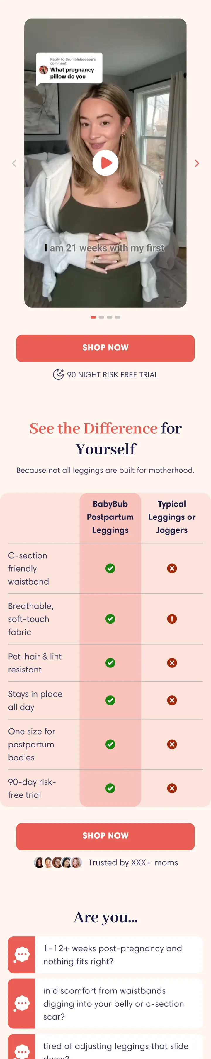 Post-pregnancy leggings LP, page, section 2