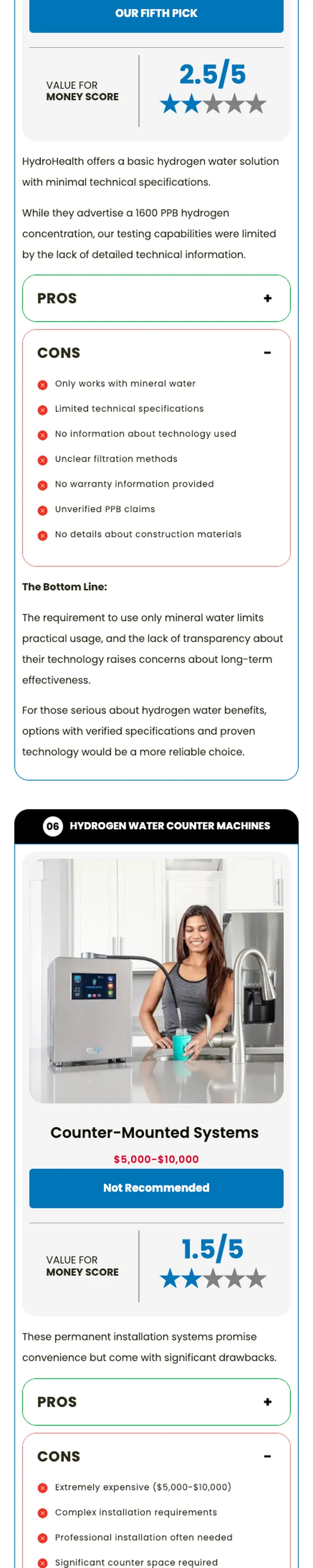We tested the most popular hydrogen water bottles, page, section 5