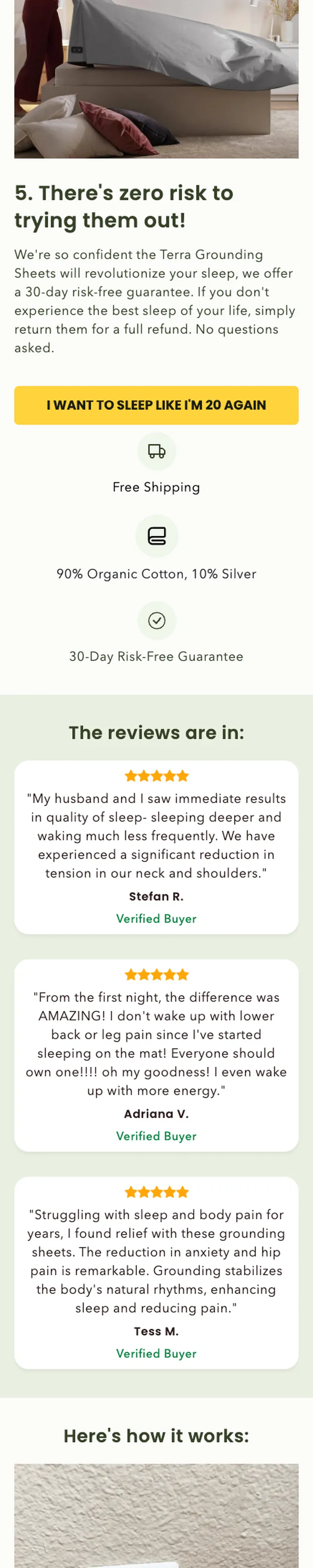 5 reasons for better sleep, page, section 3